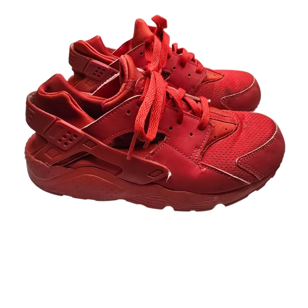Nike Huarache Run Red Kids Sneakers Boys Size 3Y